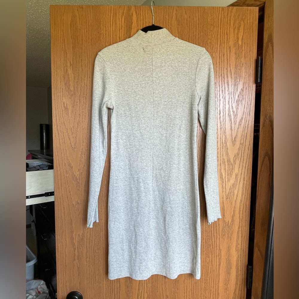 Abercrombie Mock Neck Stretch Rib Dress - Picture 3 of 5